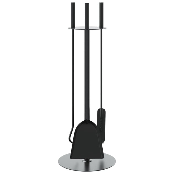 vidaXL 4-piece Fireplace Tool Set 22 x 59 cm Steel