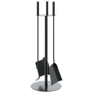 vidaXL 4-piece Fireplace Tool Set 22 x 59 cm Steel