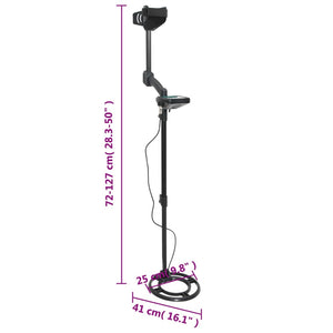Metalldetektor mit LCD-Display, 24 cm Suchtiefe