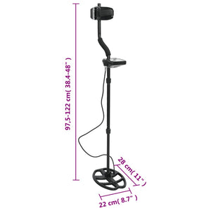 Metalldetektor mit LCD-Display, 20 cm Suchtiefe