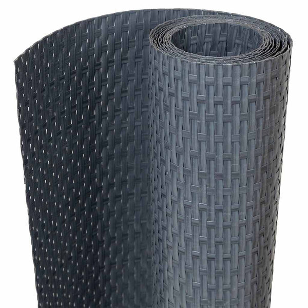 vidaXL Balcony Privacy Screen Anthracite 300x80 cm Poly Rattan