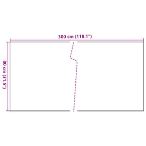 vidaXL Balcony Privacy Screen Anthracite 300x80 cm Poly Rattan