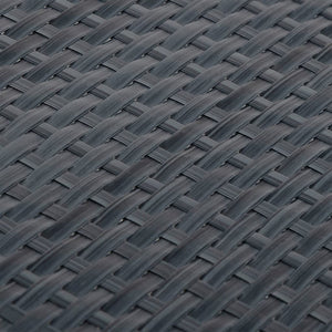 vidaXL Balcony Privacy Screen Anthracite 300x90 cm Poly Rattan
