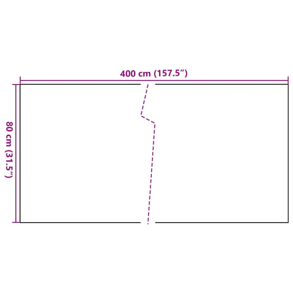 vidaXL Balcony Privacy Screen Anthracite 400x80 cm Poly Rattan