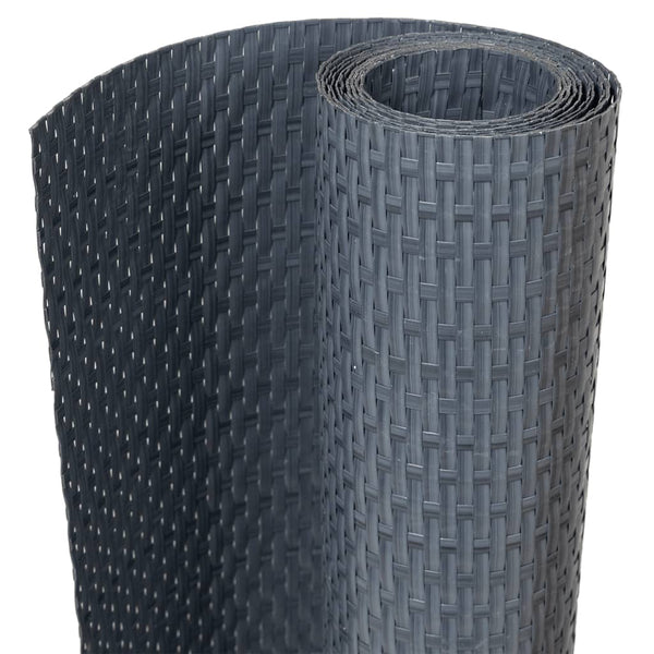 vidaXL Balcony Privacy Screen Anthracite 400x100 cm Poly Rattan