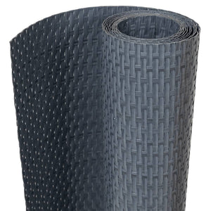 vidaXL Balcony Privacy Screen Anthracite 500x90 cm Poly Rattan