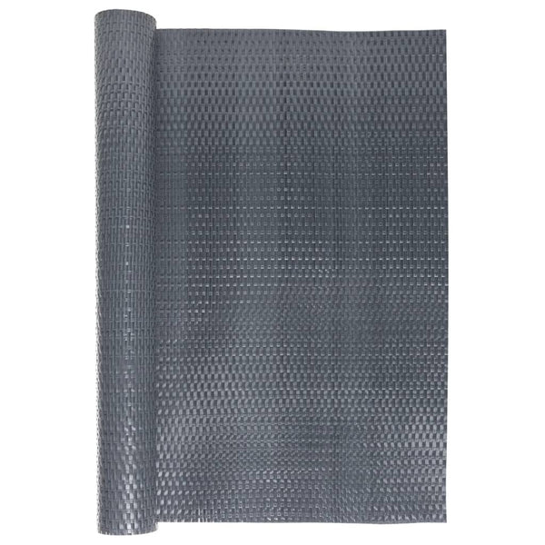 vidaXL Balcony Privacy Screen Anthracite 500x90 cm Poly Rattan