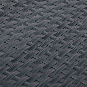 vidaXL Balcony Privacy Screen Anthracite 500x90 cm Poly Rattan