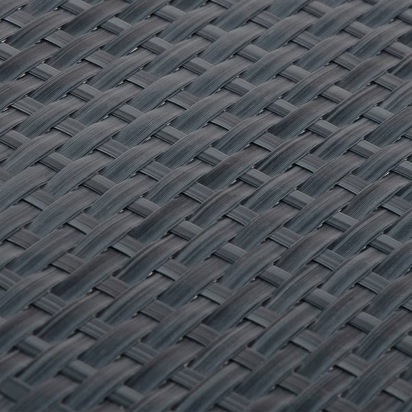 vidaXL Balcony Privacy Screen Anthracite 500x90 cm Poly Rattan
