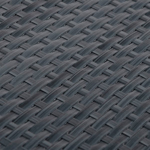 vidaXL Balcony Privacy Screen Anthracite 500x100 cm Poly Rattan