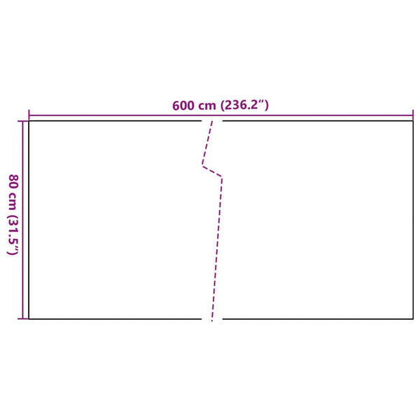 vidaXL Balcony Privacy Screen Anthracite 600x80 cm Poly Rattan