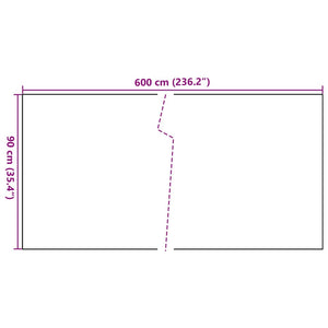 vidaXL Balcony Privacy Screen Anthracite 600x90 cm Poly Rattan