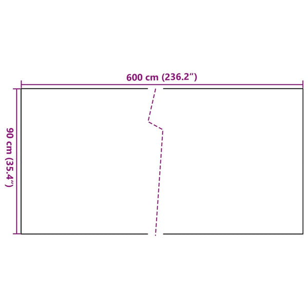 vidaXL Balcony Privacy Screen Anthracite 600x90 cm Poly Rattan
