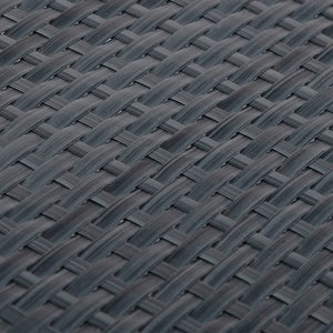vidaXL Balcony Privacy Screen Anthracite 1000x100 cm Poly Rattan