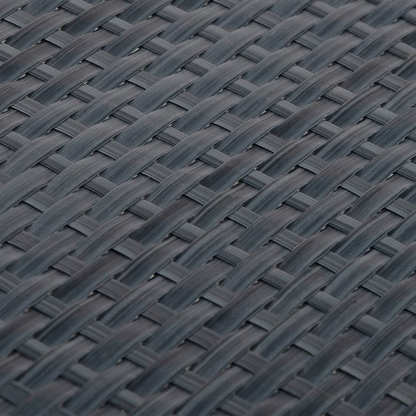 vidaXL Balcony Privacy Screen Anthracite 1000x100 cm Poly Rattan
