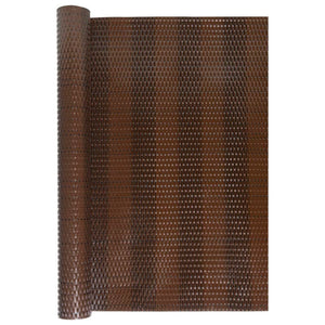 vidaXL Balcony Privacy Screen Brown and Black 300x80 cm Poly Rattan