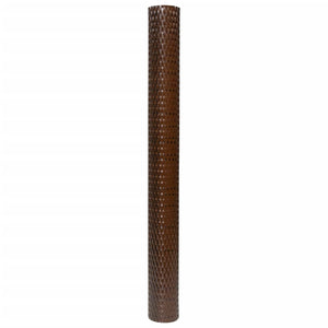 vidaXL Balcony Privacy Screen Brown and Black 300x80 cm Poly Rattan