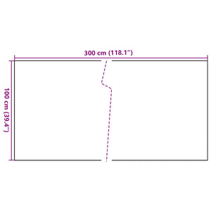 vidaXL Balcony Privacy Screen Brown and Black 300x100 cm Poly Rattan