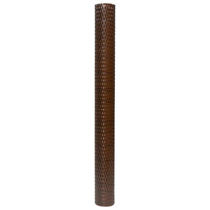 vidaXL Balcony Privacy Screen Brown and Black 400x80 cm Poly Rattan