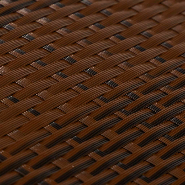 vidaXL Balcony Privacy Screen Brown and Black 400x100 cm Poly Rattan