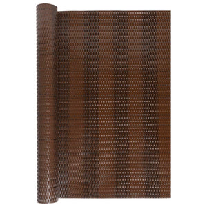 vidaXL Balcony Privacy Screen Brown and Black 500x90 cm Poly Rattan