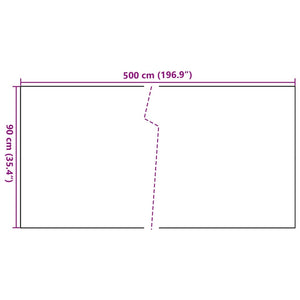 vidaXL Balcony Privacy Screen Brown and Black 500x90 cm Poly Rattan