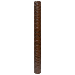 vidaXL Balcony Privacy Screen Brown and Black 1000x80 cm Poly Rattan