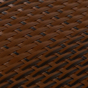 vidaXL Balcony Privacy Screen Brown and Black 1000x80 cm Poly Rattan