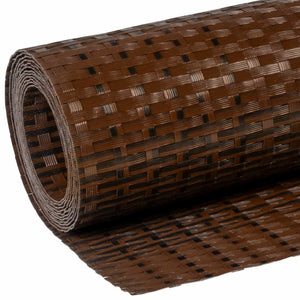 vidaXL Balcony Privacy Screen Brown and Black 1000x80 cm Poly Rattan