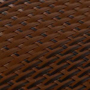vidaXL Balcony Privacy Screen Brown and Black 1000x90 cm Poly Rattan