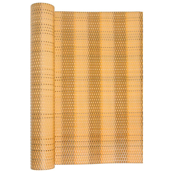 vidaXL Balcony Privacy Screen Light Brown 400x80 cm Poly Rattan