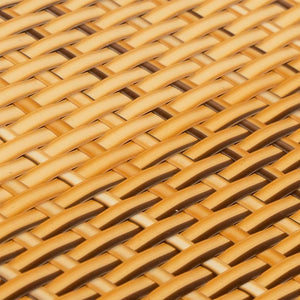 vidaXL Balcony Privacy Screen Light Brown 400x80 cm Poly Rattan