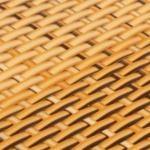 vidaXL Balcony Privacy Screen Light Brown 400x80 cm Poly Rattan