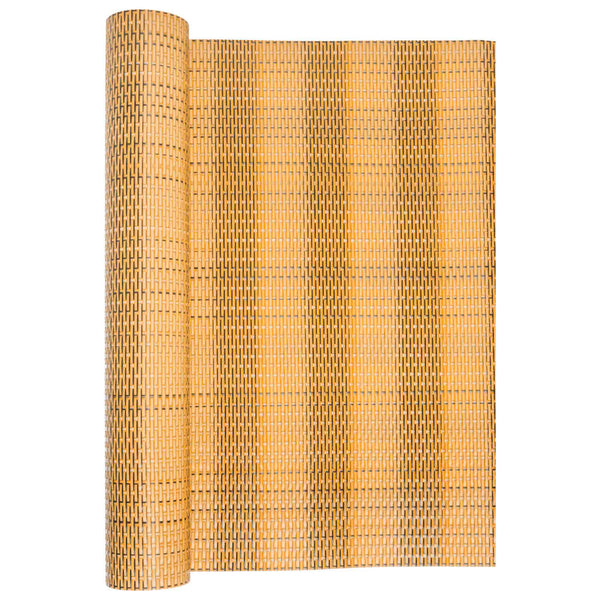 vidaXL Balcony Privacy Screen Light Brown 500x80 cm Poly Rattan