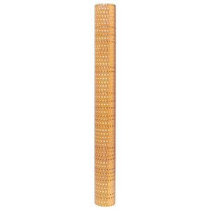 vidaXL Balcony Privacy Screen Light Brown 500x80 cm Poly Rattan