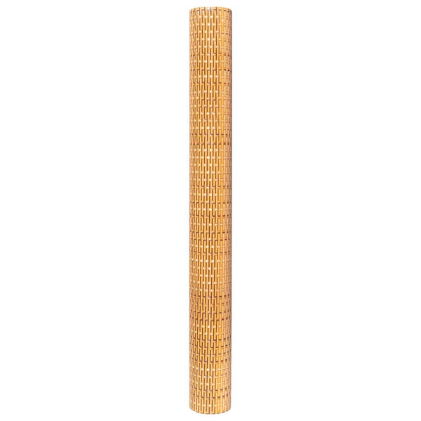 vidaXL Balcony Privacy Screen Light Brown 500x80 cm Poly Rattan