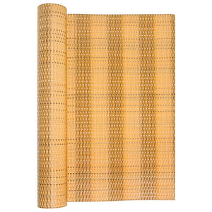 vidaXL Balcony Privacy Screen Light Brown 500x90 cm Poly Rattan