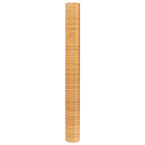 vidaXL Balcony Privacy Screen Light Brown 500x90 cm Poly Rattan