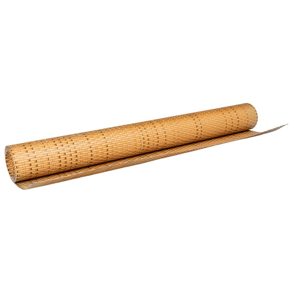 vidaXL Balcony Privacy Screen Light Brown 500x90 cm Poly Rattan