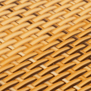 vidaXL Balcony Privacy Screen Light Brown 500x90 cm Poly Rattan