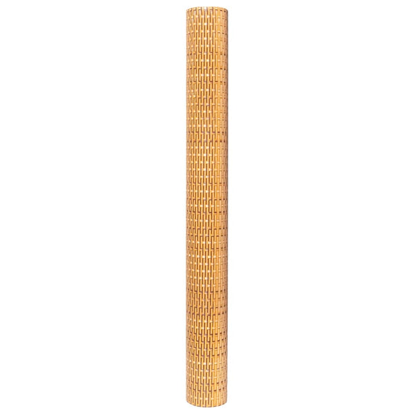 vidaXL Balcony Privacy Screen Light Brown 600x100 cm Poly Rattan