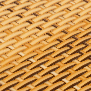 vidaXL Balcony Privacy Screen Light Brown 1000x80 cm Poly Rattan