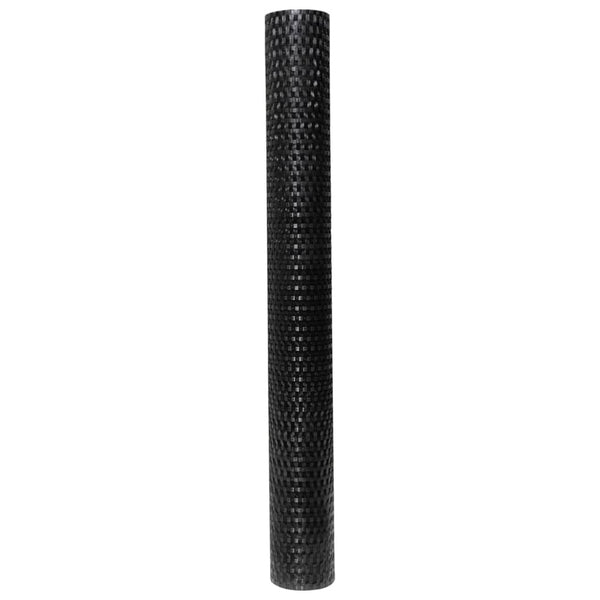 vidaXL Balcony Privacy Screen Black 400x80 cm Poly Rattan