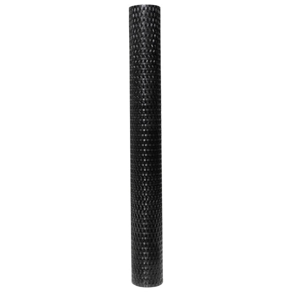 vidaXL Balcony Privacy Screen Black 400x90 cm Poly Rattan