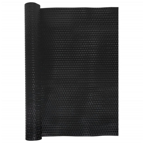 vidaXL Balcony Privacy Screen Black 500x90 cm Poly Rattan