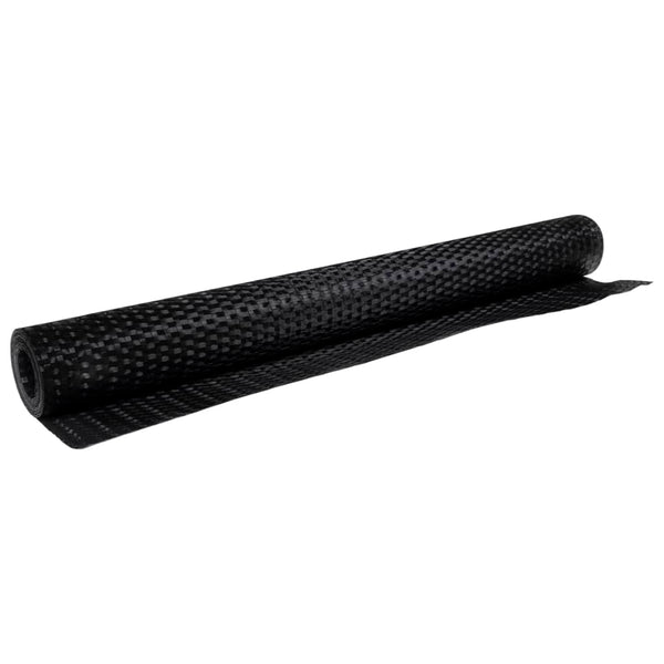 vidaXL Balcony Privacy Screen Black 500x100 cm Poly Rattan