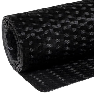 vidaXL Balcony Privacy Screen Black 600x90 cm Poly Rattan