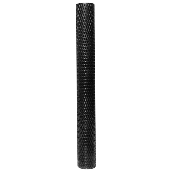 vidaXL Balcony Privacy Screen Black 600x100 cm Poly Rattan