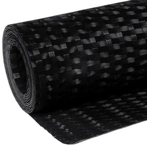 vidaXL Balcony Privacy Screen Black 1000x80 cm Poly Rattan