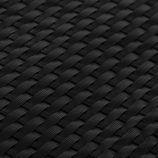 vidaXL Balcony Privacy Screen Black 1000x100 cm Poly Rattan